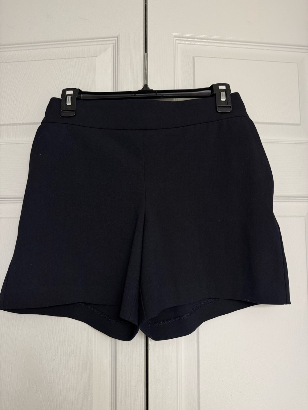 Rachel Zoe Black High-Waist Tailored Shorts